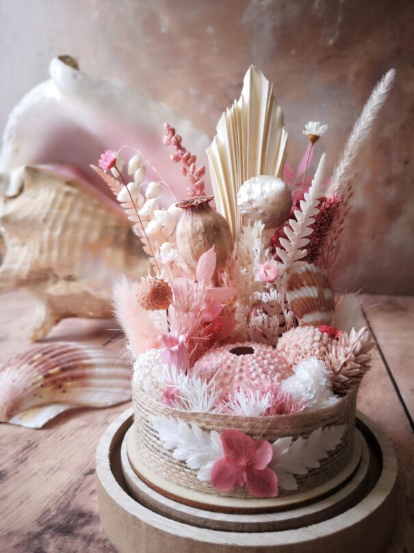 Cloche de fleurs séchées - Fleurs des sables – Image 28
