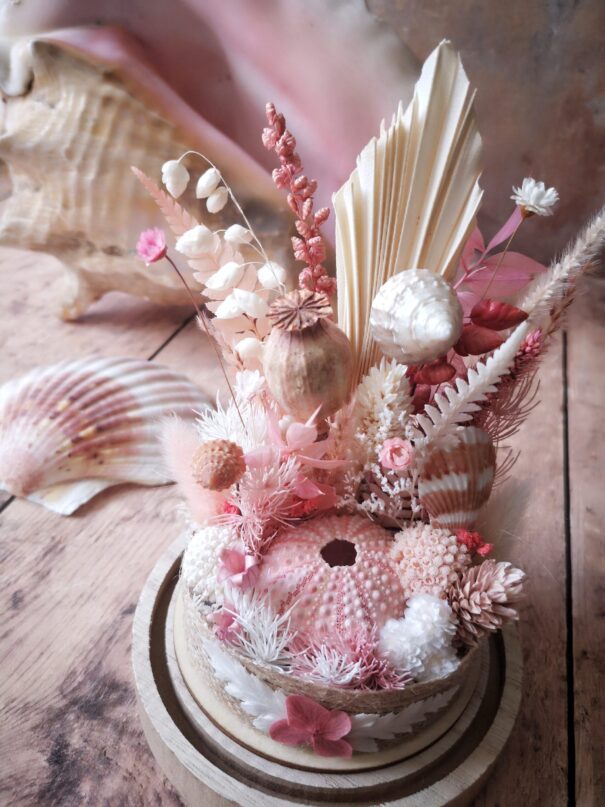 Cloche de fleurs séchées - Fleurs des sables – Image 13