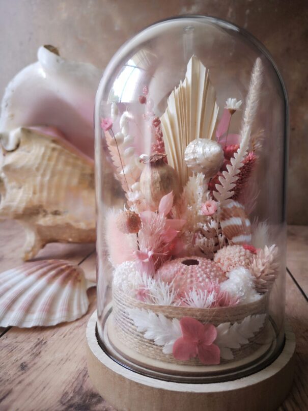 Cloche de fleurs séchées - Fleurs des sables – Image 47