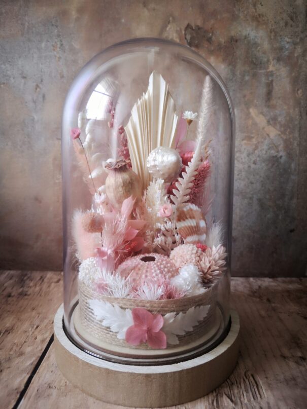 Cloche de fleurs séchées - Fleurs des sables – Image 8