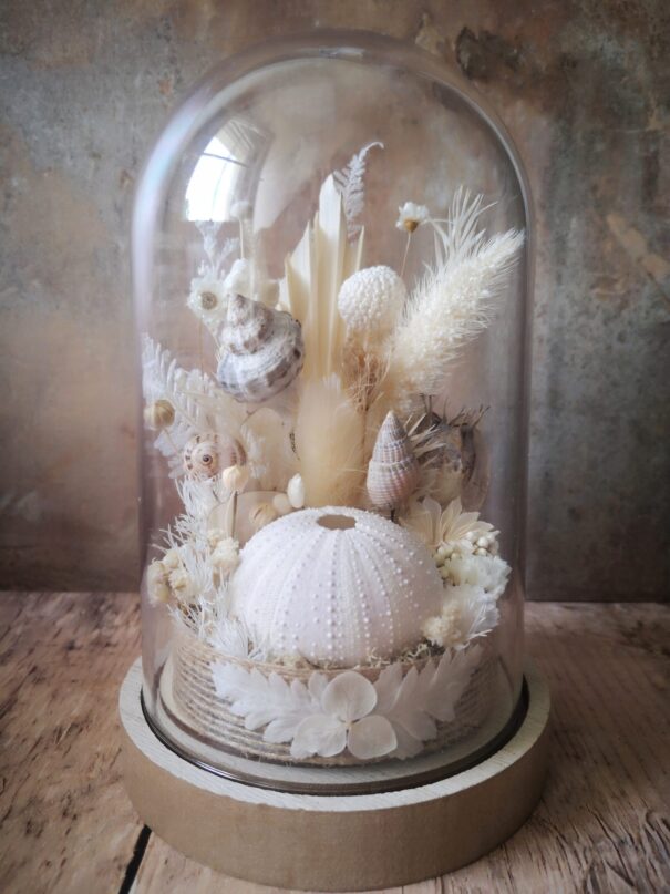 Cloche de fleurs séchées - Fleurs des sables – Image 14