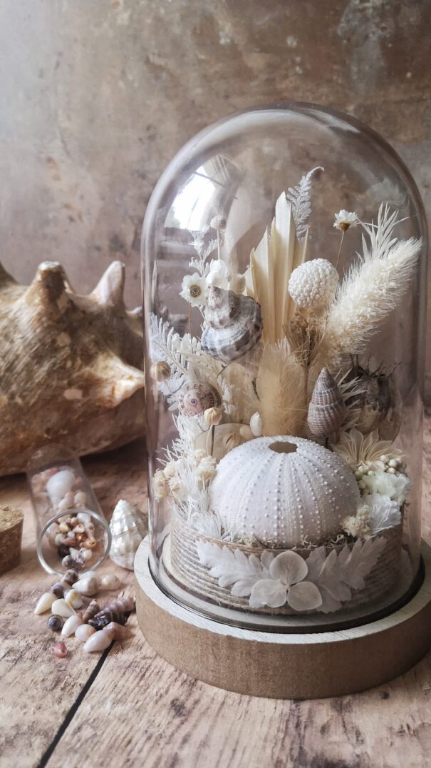 Cloche de fleurs séchées - Fleurs des sables – Image 34