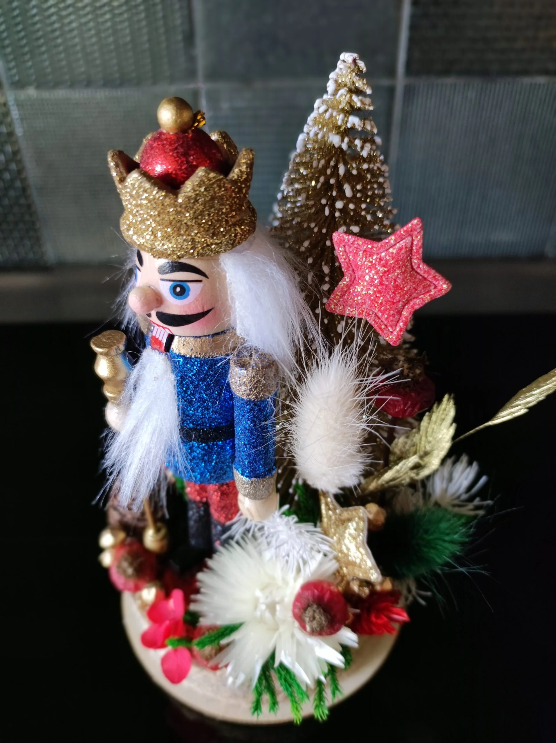Cloche de fleurs séchées Noël, Casse-Noisette - Trépak – Image 31