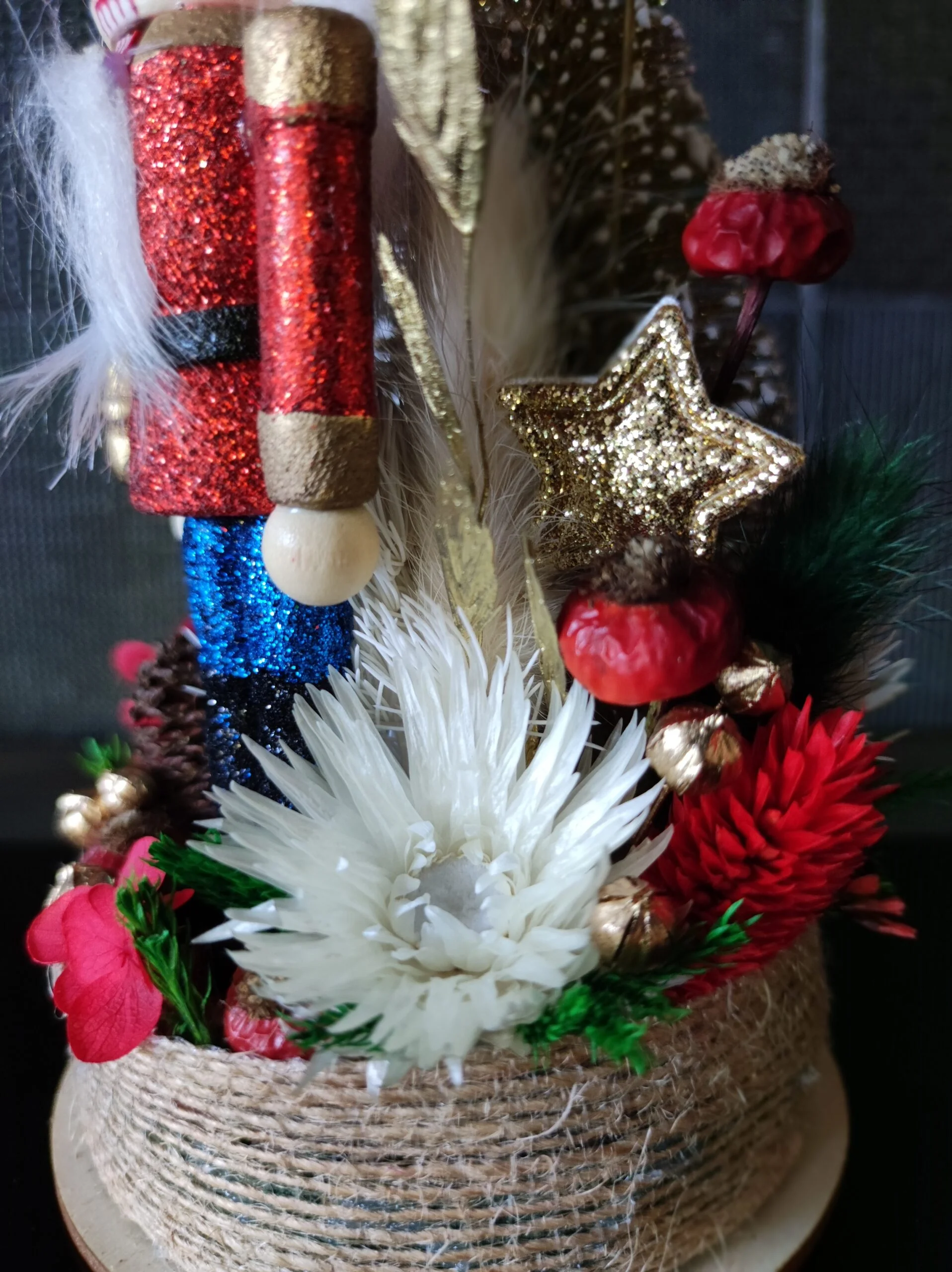 Cloche de fleurs séchées Noël, Casse-Noisette - Trépak – Image 39