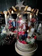 Cloche de fleurs séchées Noël, Casse-Noisette - Trépak – Image 2