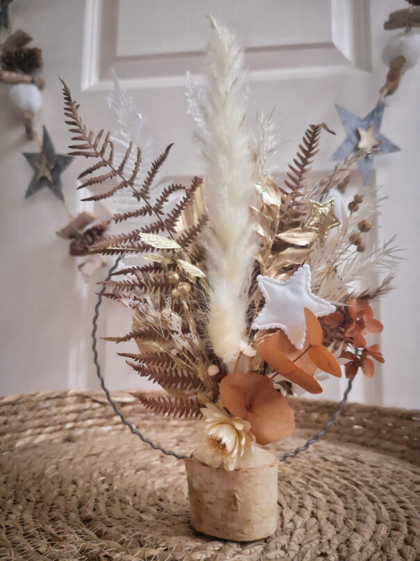 Cercle de fleurs séchées à poser - Fée Dragée – Image 2