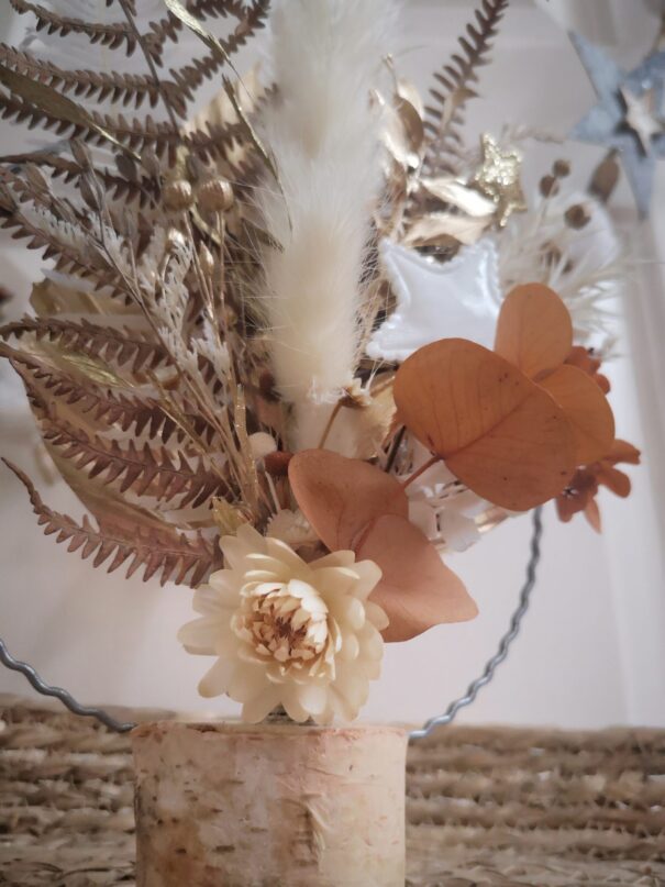 Cercle de fleurs séchées à poser - Fée Dragée – Image 3