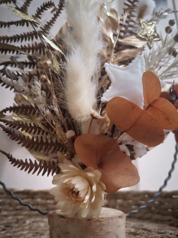 Cercle de fleurs séchées à poser - Fée Dragée – Image 11