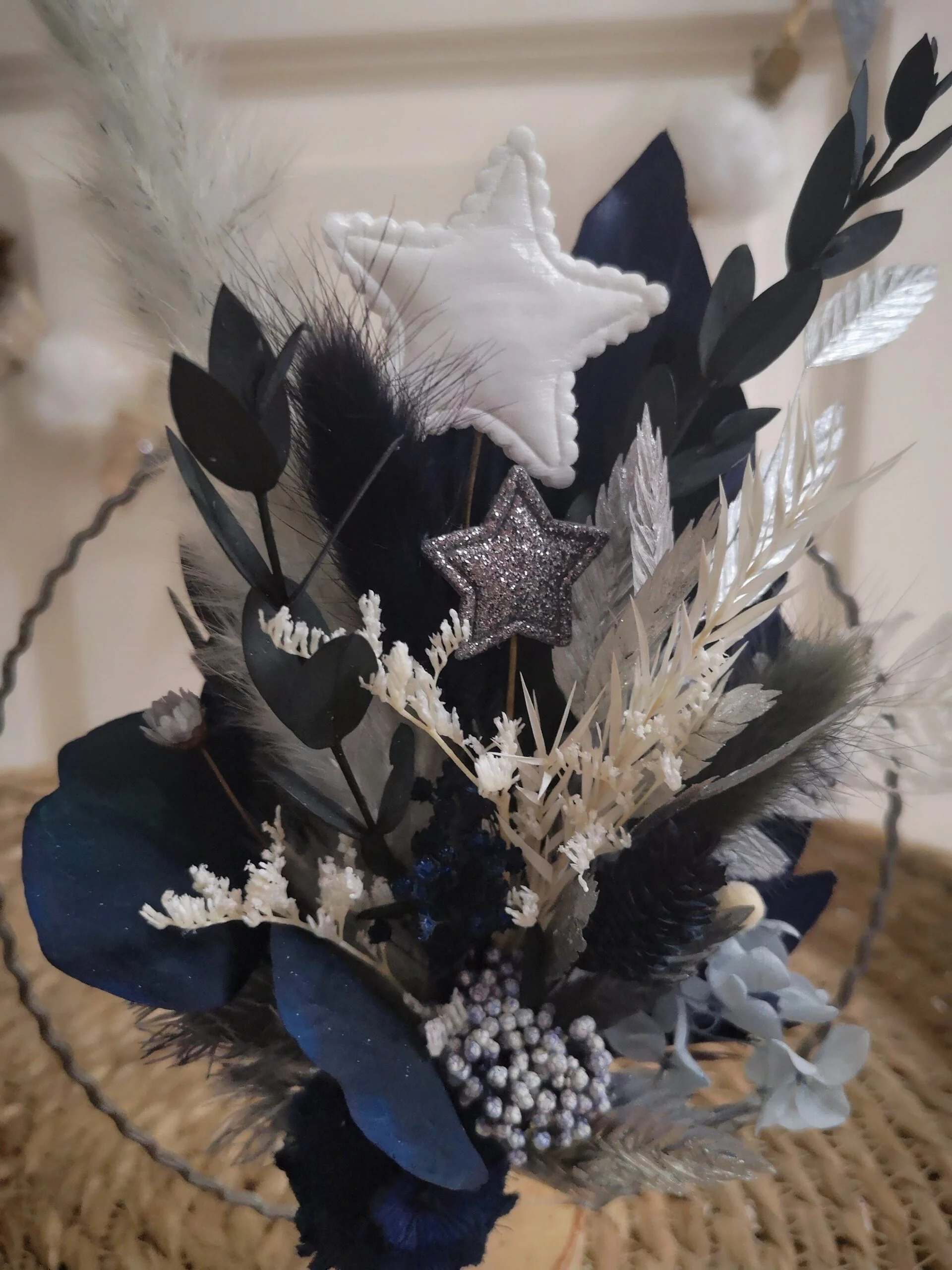 Cercle de fleurs séchées à poser - Prince Orgeat – Image 8