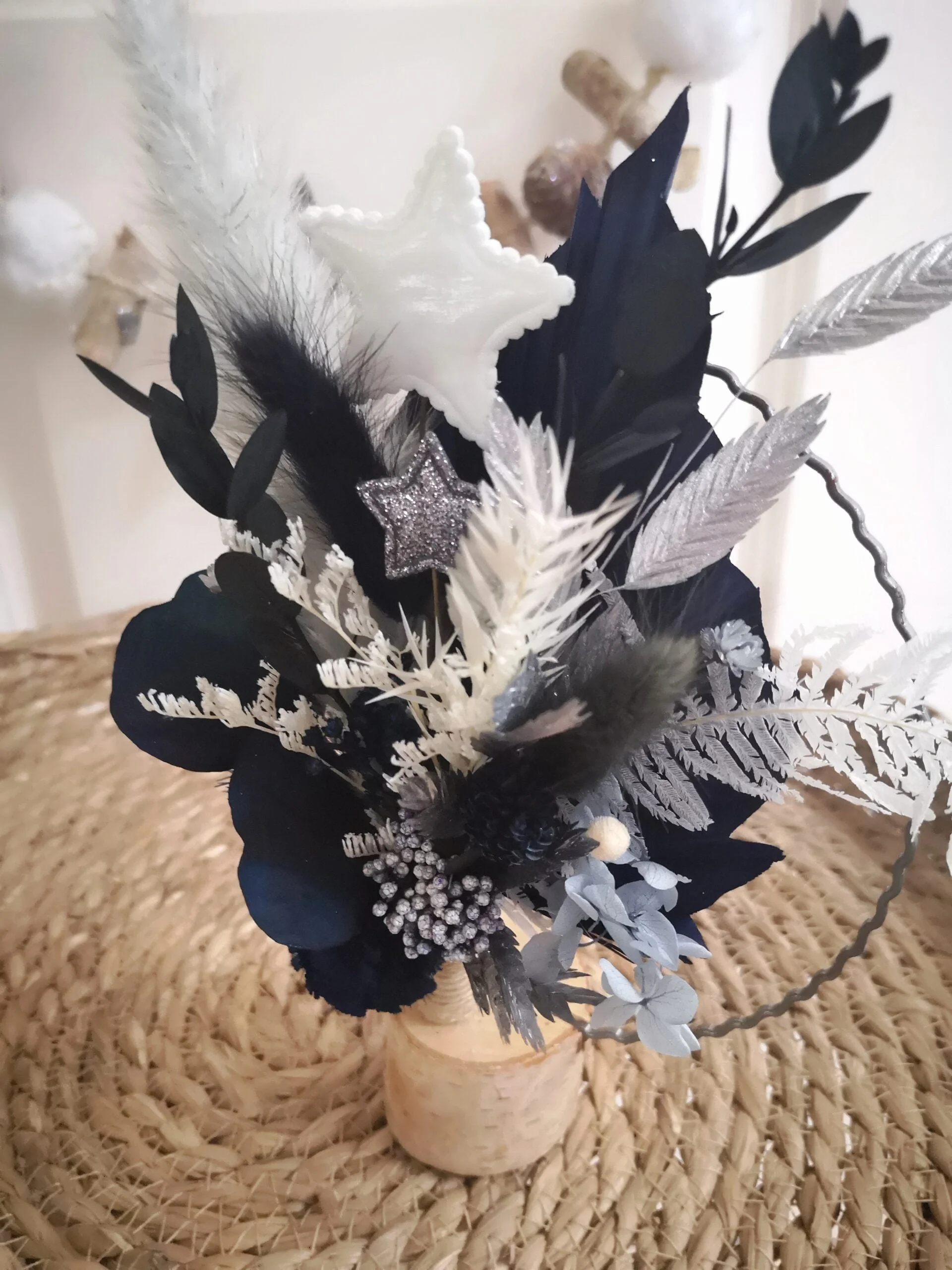 Cercle de fleurs séchées à poser - Prince Orgeat – Image 6