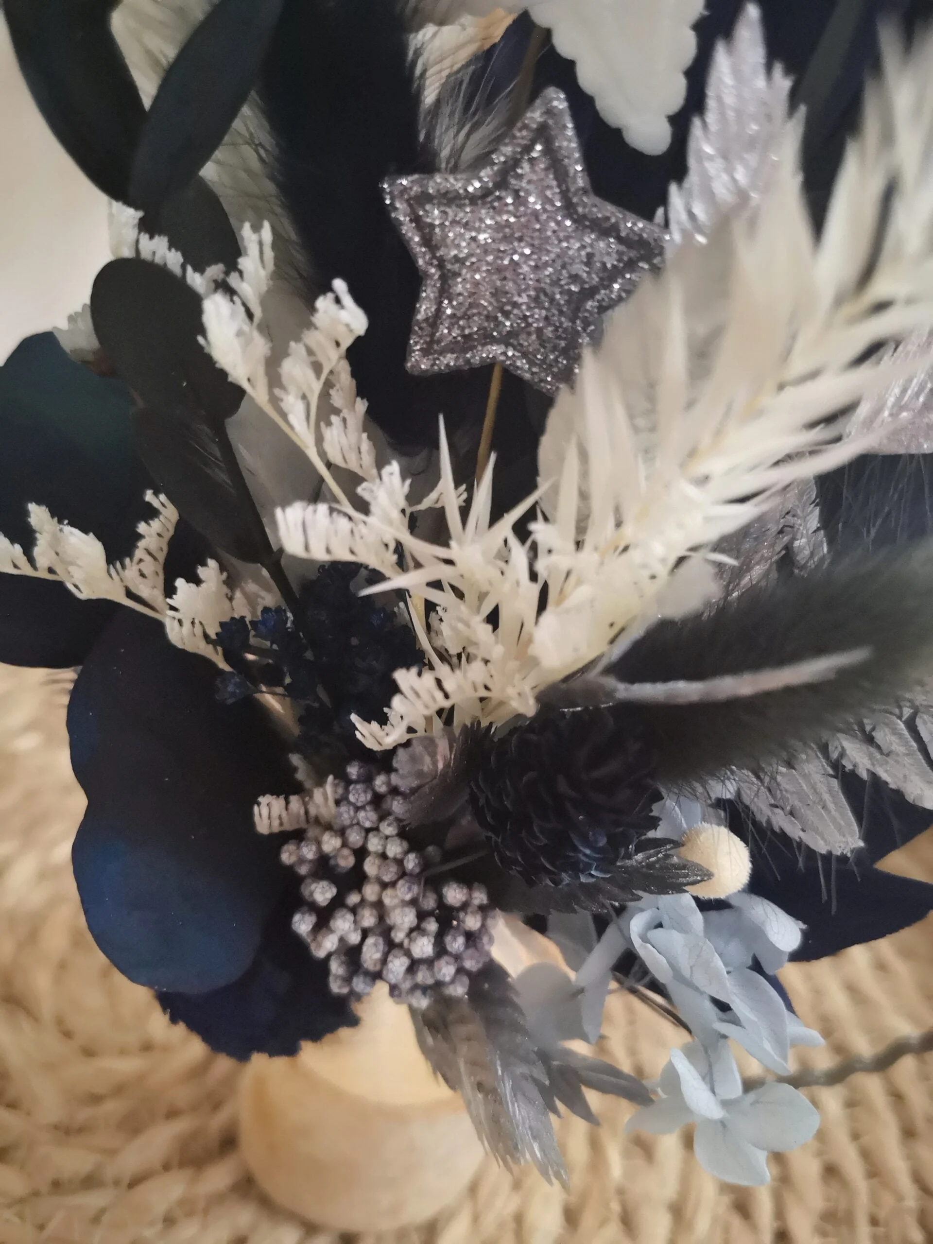 Cercle de fleurs séchées à poser - Prince Orgeat – Image 5