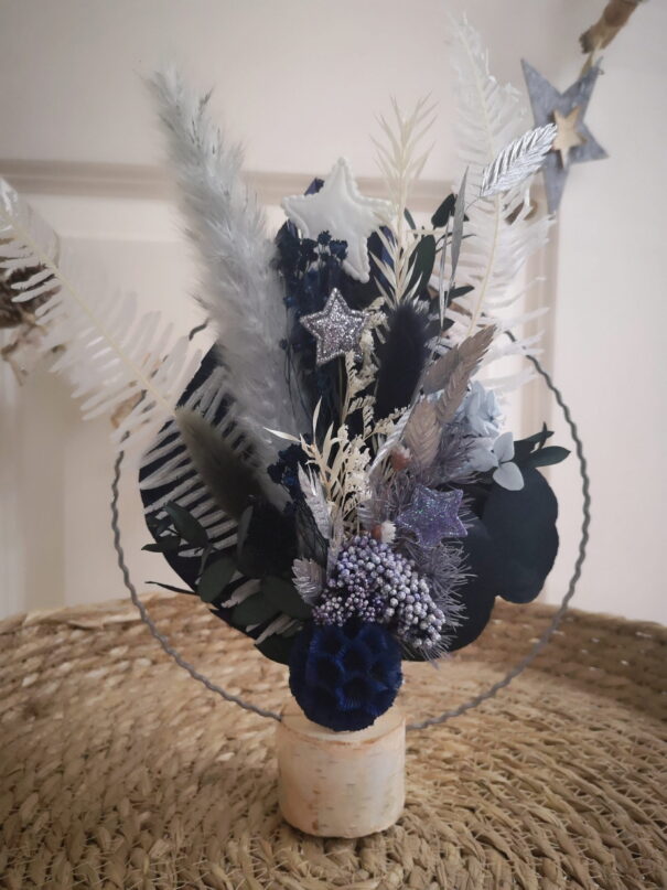 Cercle de fleurs séchées à poser - Prince Orgeat – Image 12