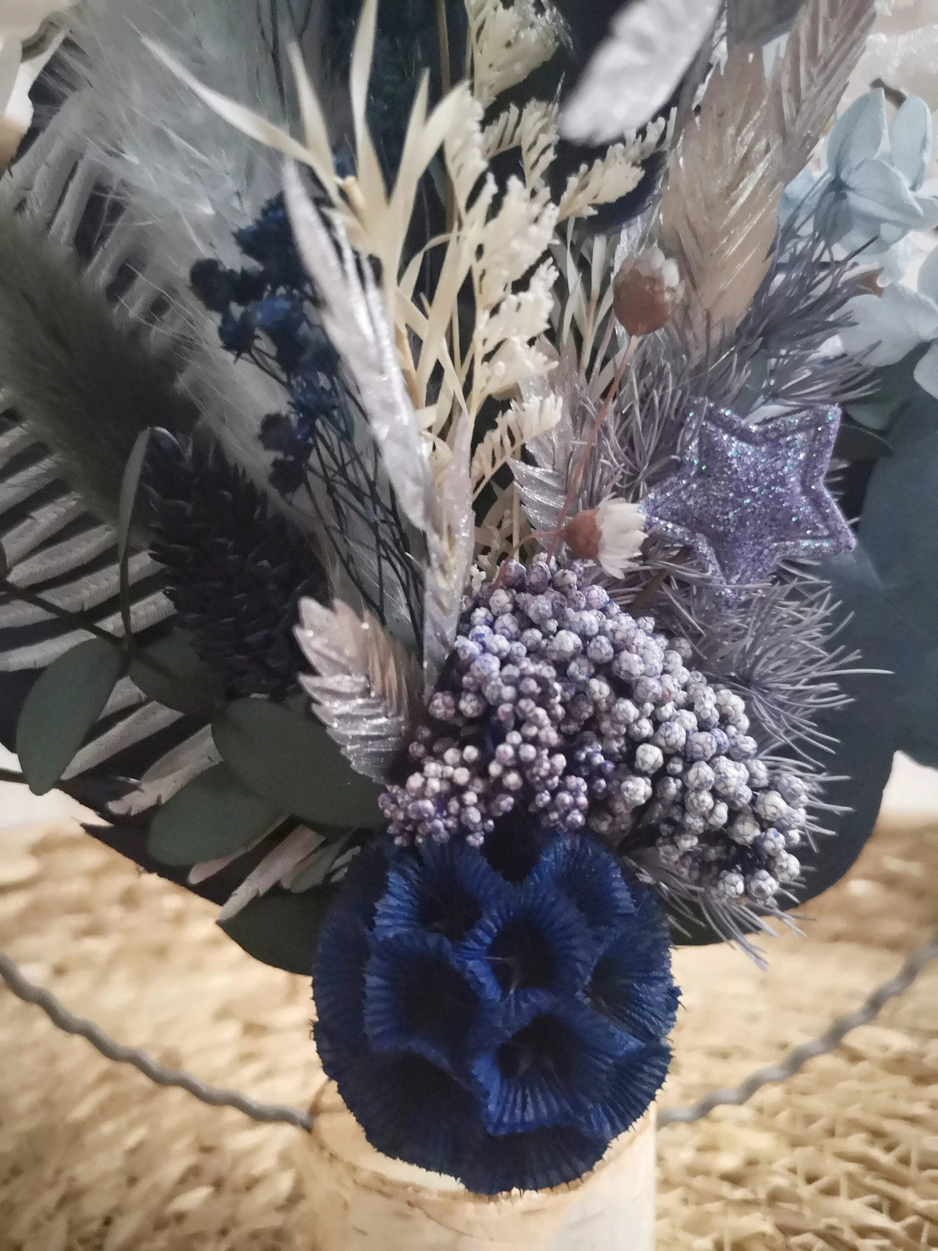 Cercle de fleurs séchées à poser - Prince Orgeat – Image 18