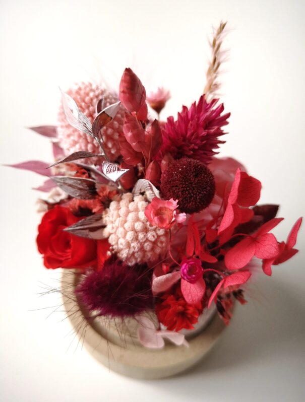 Cloche de fleurs séchées - Pluie de roses – Image 29