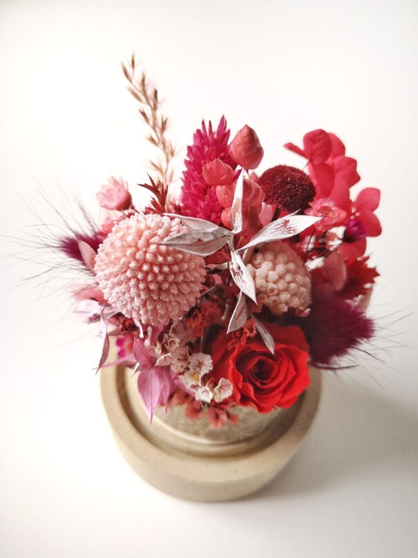Cloche de fleurs séchées - Pluie de roses – Image 28