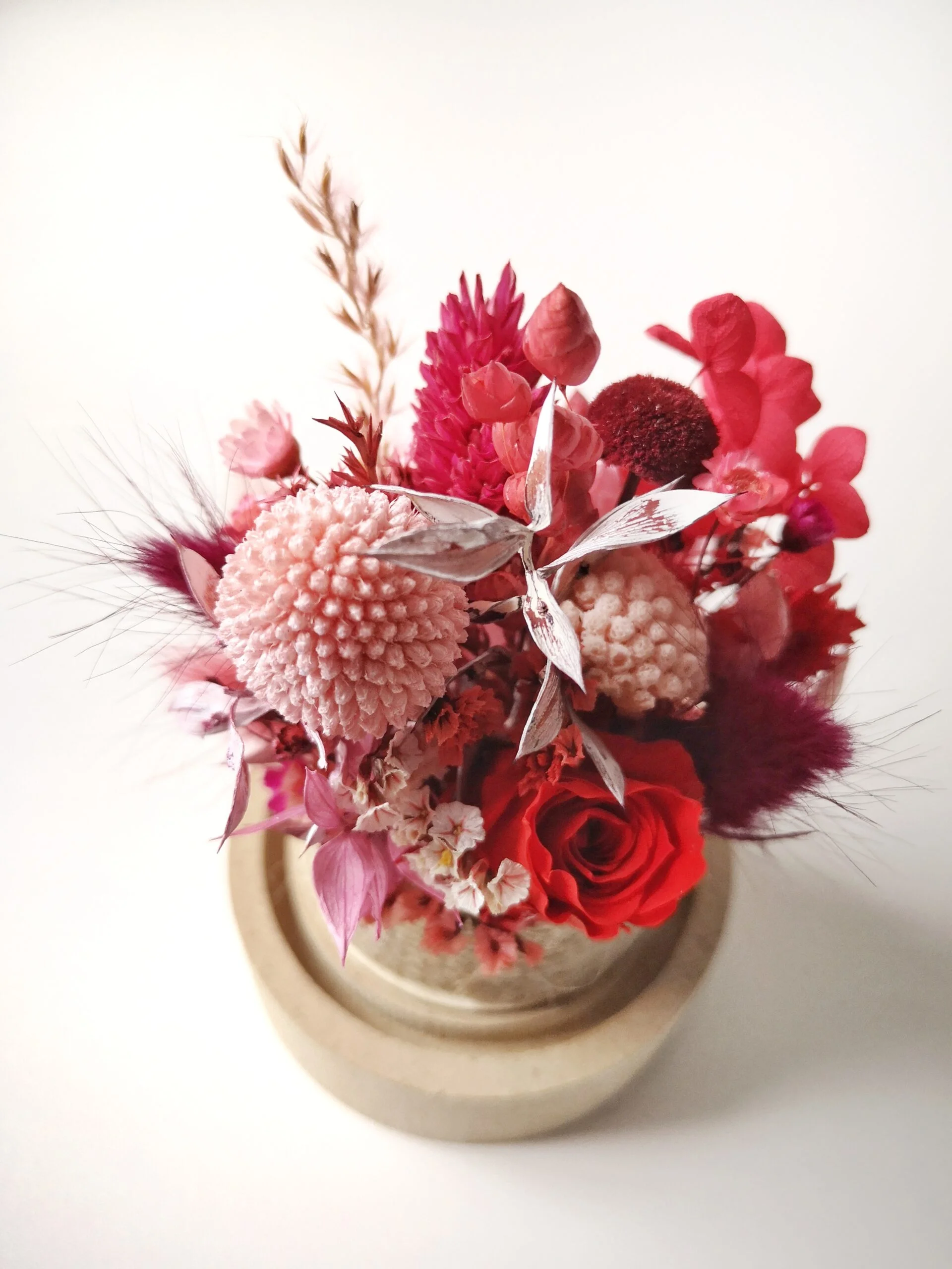 Cloche de fleurs séchées - Pluie de roses – Image 28