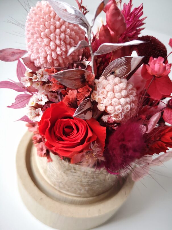 Cloche de fleurs séchées - Pluie de roses – Image 25