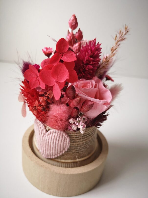 Cloche de fleurs séchées - Pluie de roses – Image 21