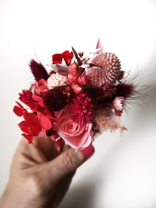 Cloche de fleurs séchées - Pluie de roses – Image 11
