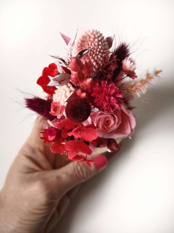 Cloche de fleurs séchées - Pluie de roses – Image 13