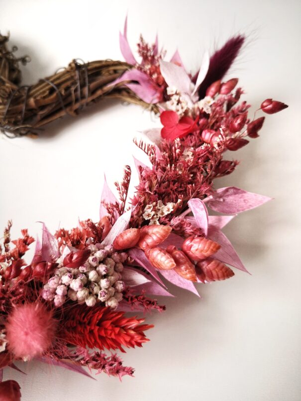 Cœur orné de fleurs séchées - Rosalba – Image 14