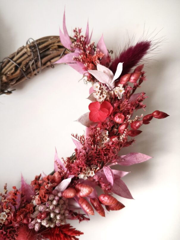 Cœur orné de fleurs séchées - Rosalba – Image 15