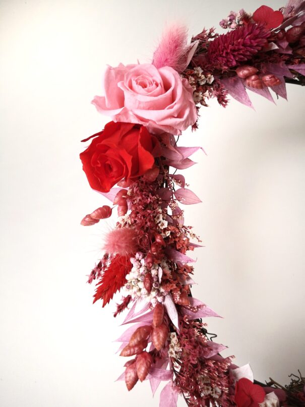 Cœur orné de fleurs séchées - Rosalba – Image 16