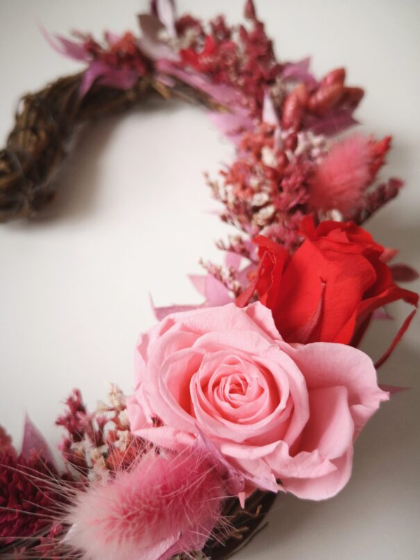 Cœur orné de fleurs séchées - Rosalba – Image 7