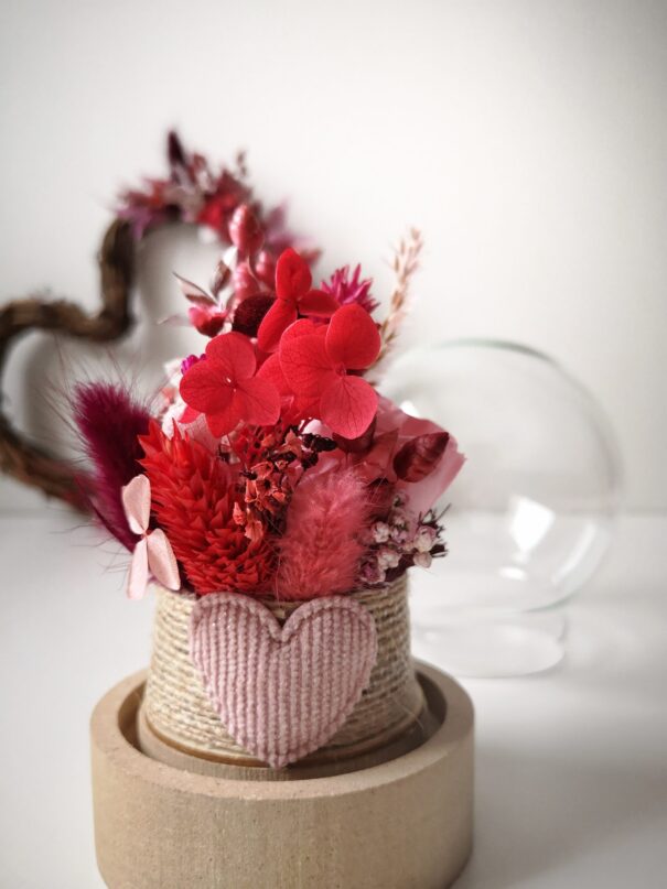 Cloche de fleurs séchées - Pluie de roses – Image 18