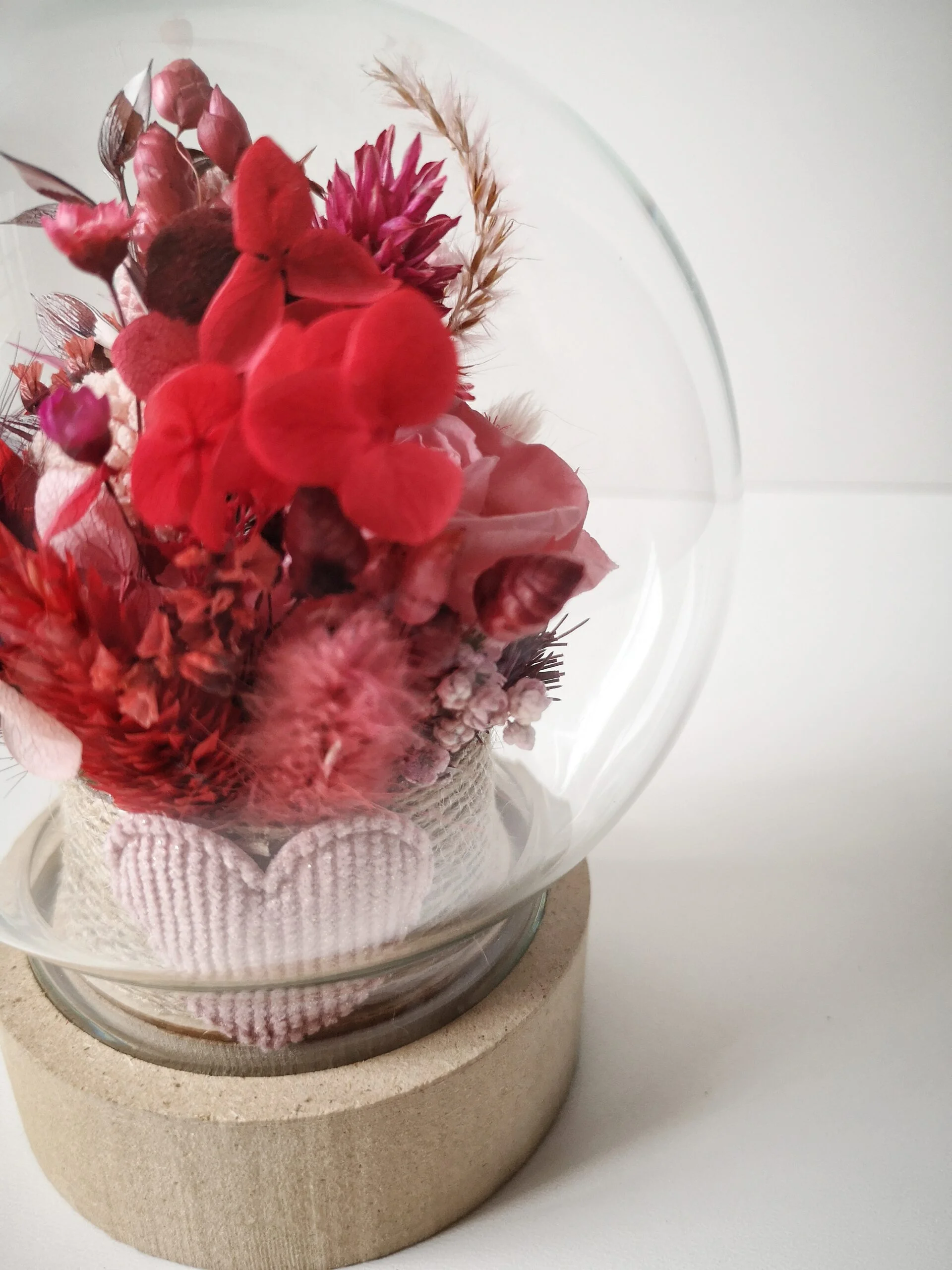 Cloche de fleurs séchées - Pluie de roses – Image 9