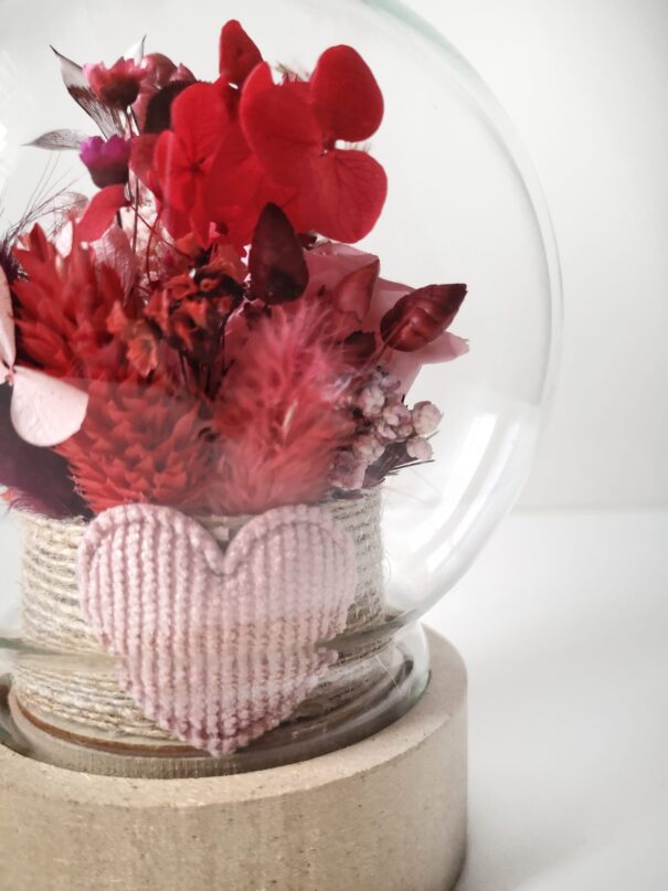 Cloche de fleurs séchées - Pluie de roses – Image 17