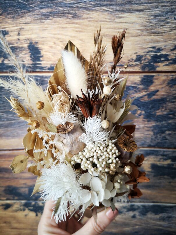 Petit bouquet de fleurs séchées à poser - "Eurëka" – Image 13