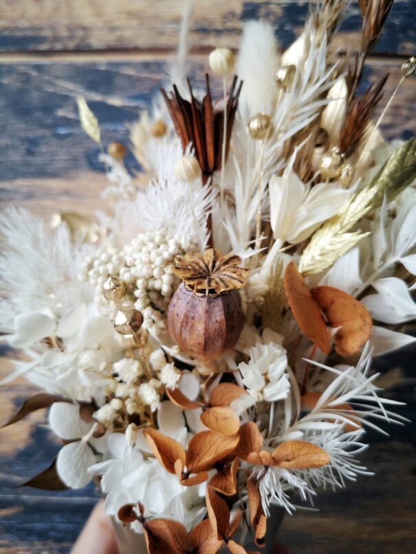 Petit bouquet de fleurs séchées à poser - "Eurëka" – Image 31