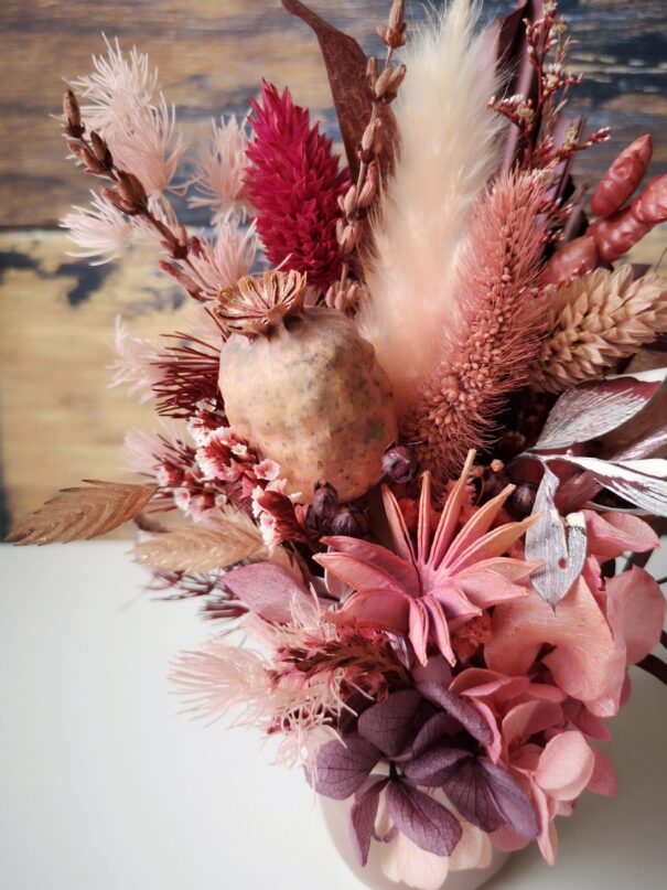 Petit bouquet de fleurs séchées à poser - "Eurëka" – Image 33