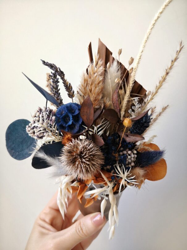 Petit bouquet de fleurs séchées à poser - "Eurëka" – Image 17