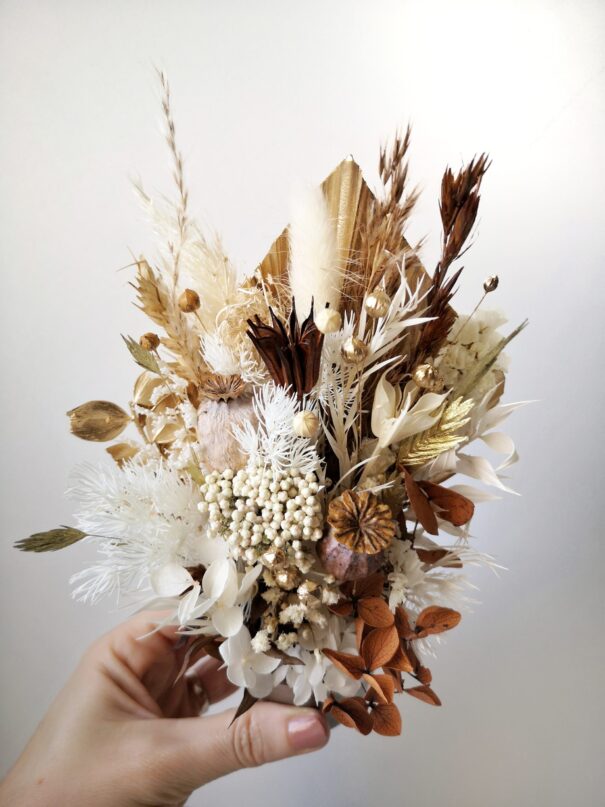 Petit bouquet de fleurs séchées à poser - "Eurëka" – Image 35