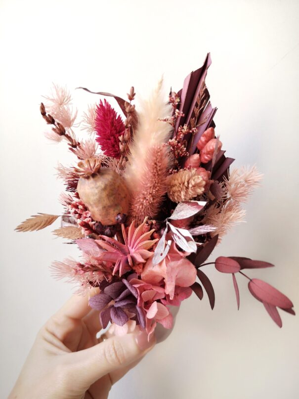 Petit bouquet de fleurs séchées à poser - "Eurëka" – Image 9
