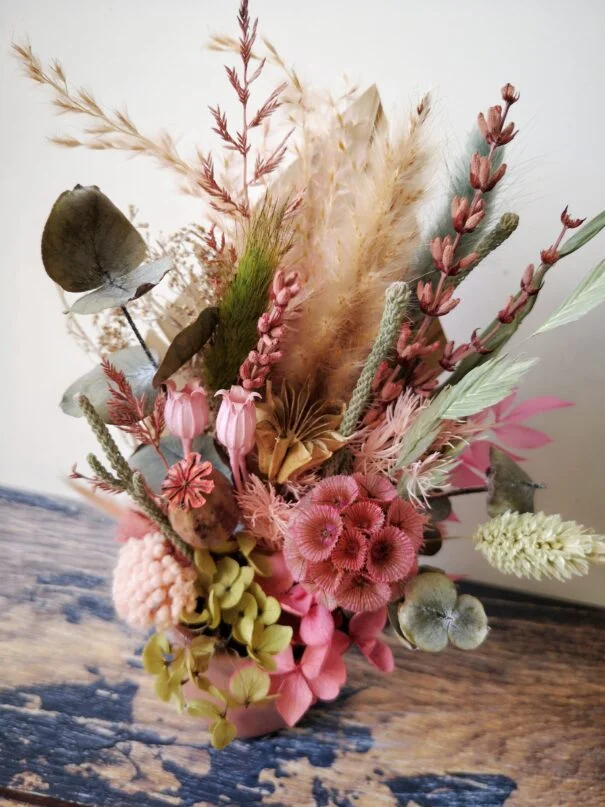 Petit bouquet de fleurs séchées à poser - "Eurëka" – Image 19