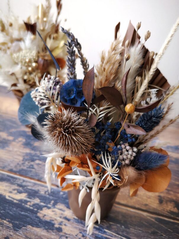 Petit bouquet de fleurs séchées à poser - "Eurëka" – Image 15