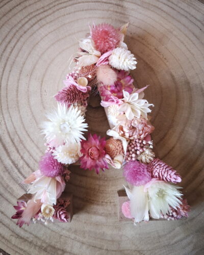 Atelier floral DIY [enfants]- Lettres en fleurs séchées