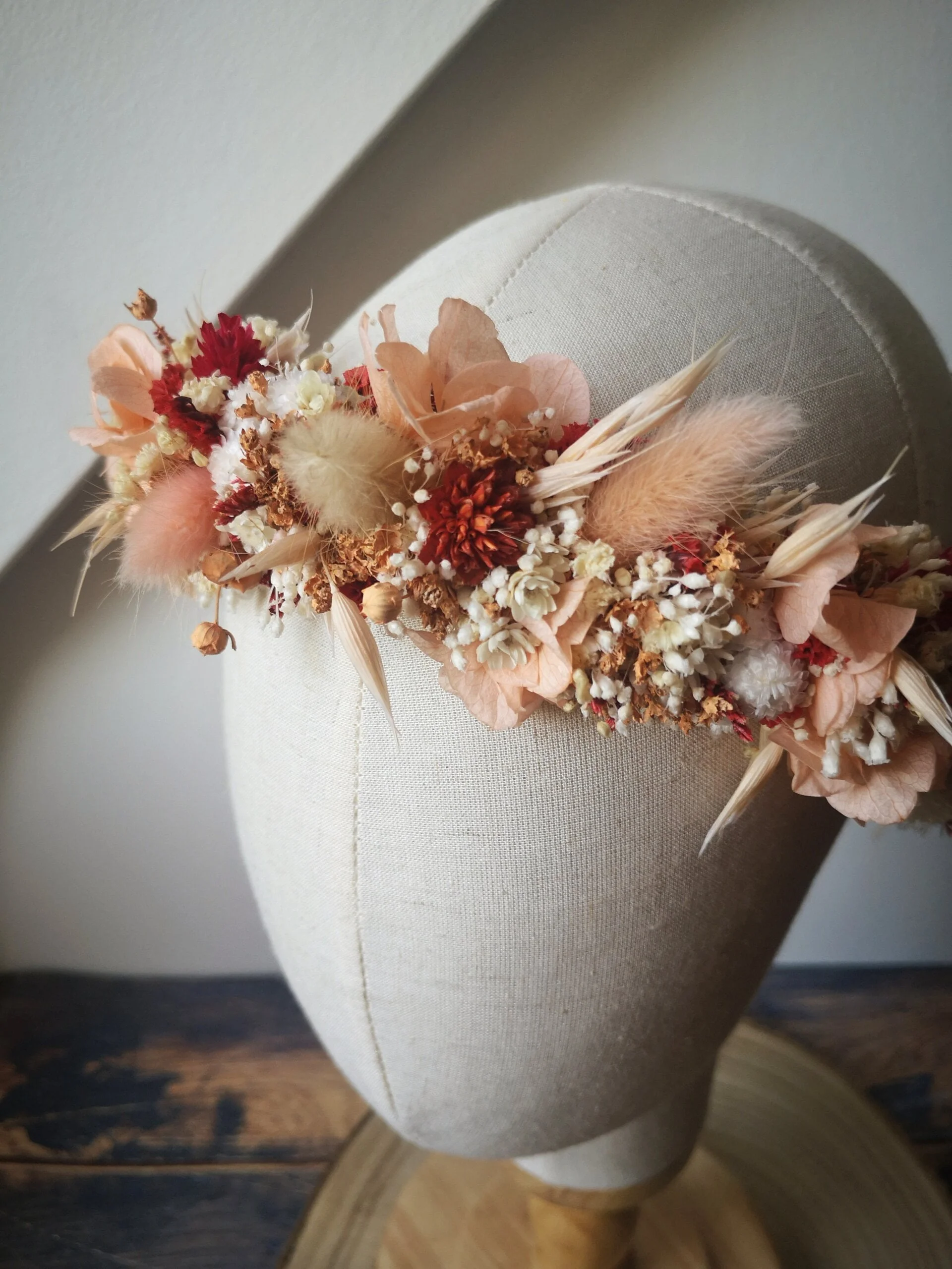 Couronne de tête en fleurs séchées – Image 13