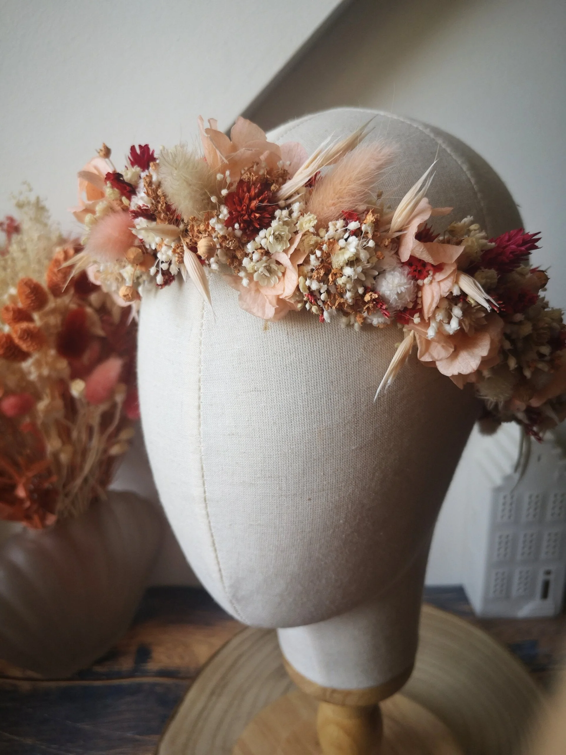 Couronne de tête en fleurs séchées – Image 14