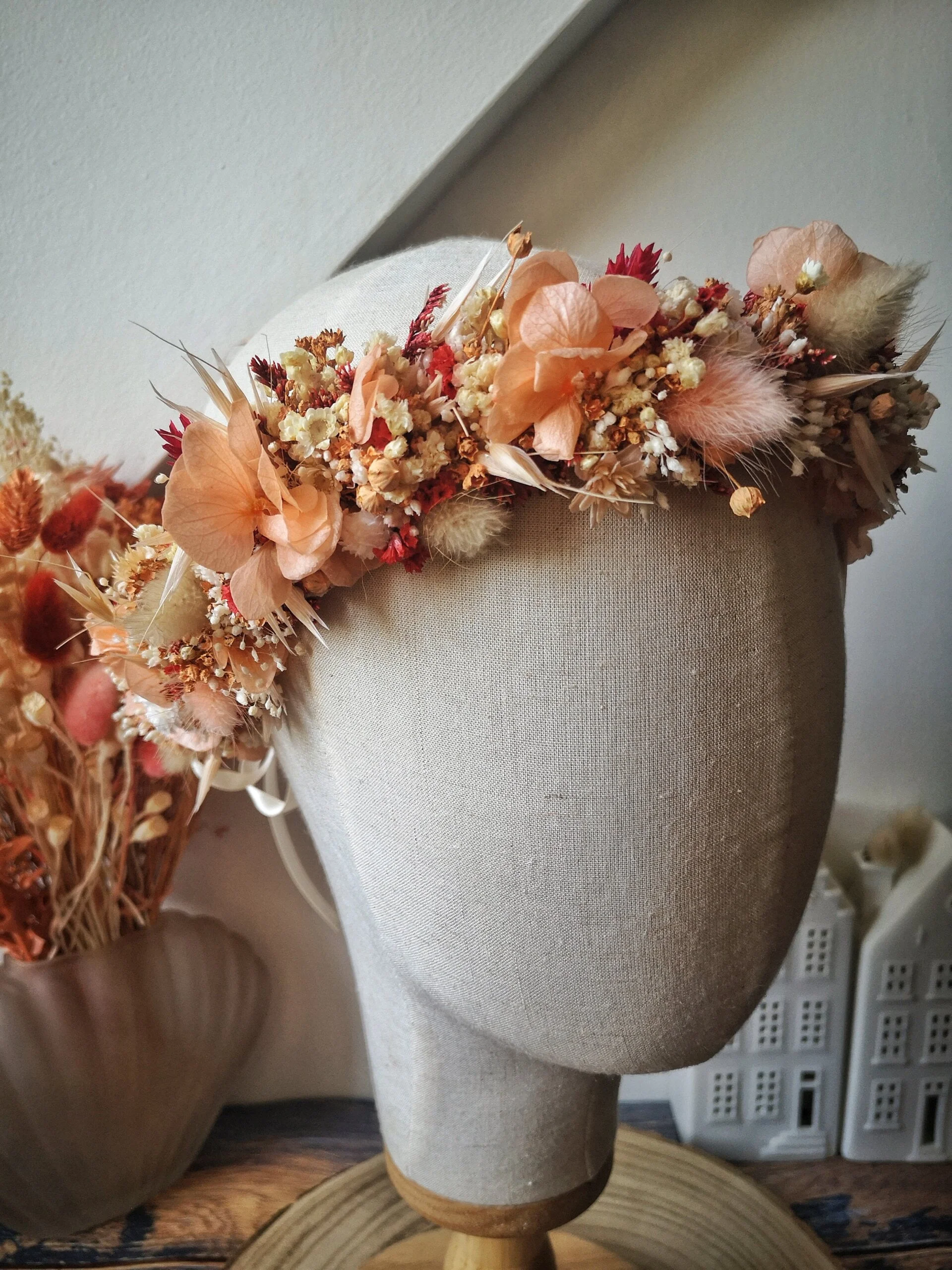 Couronne de tête en fleurs séchées – Image 12