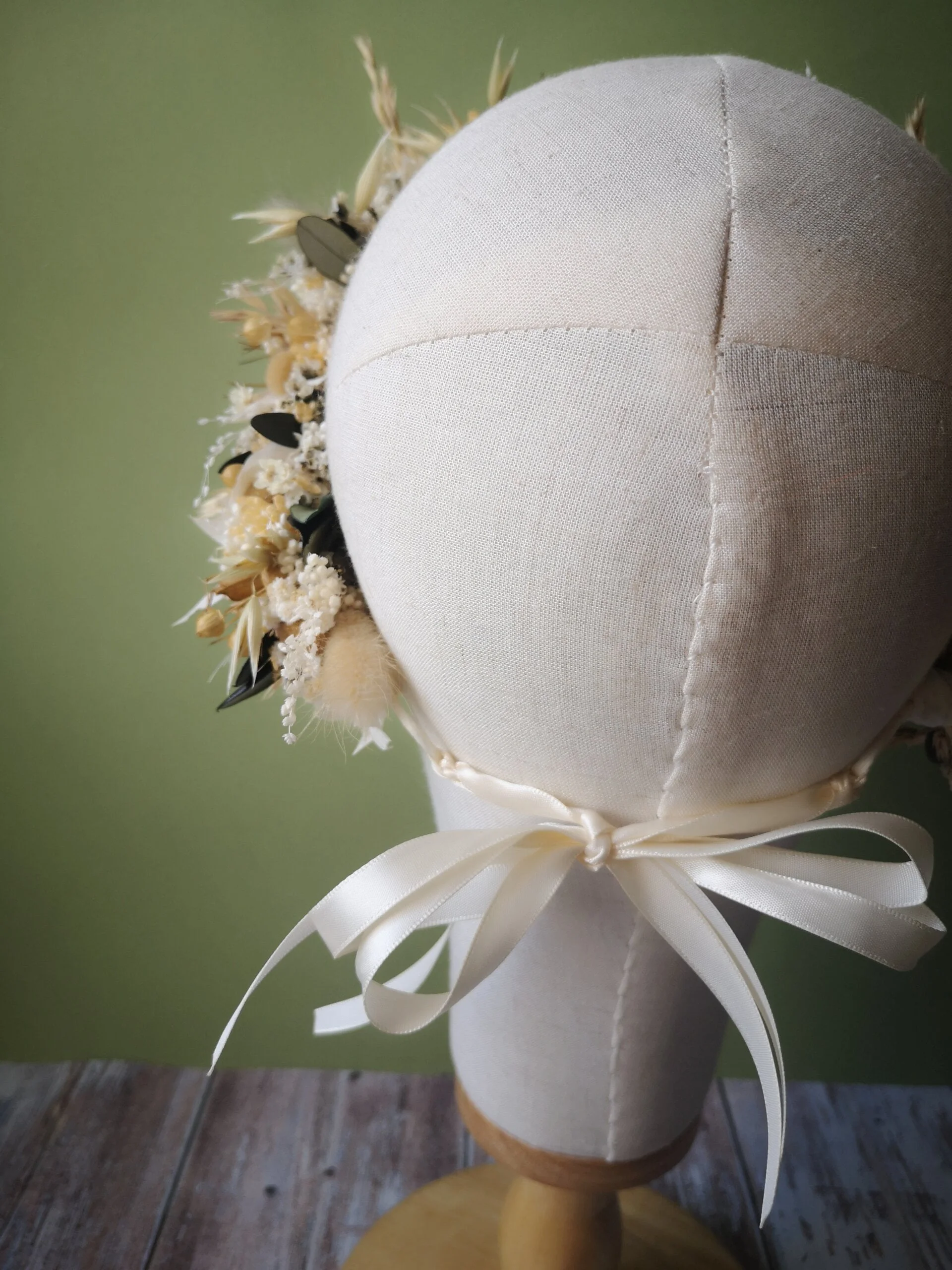 Couronne de tête en fleurs séchées – Image 10