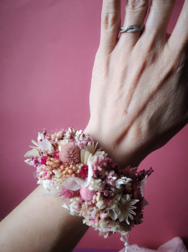 Bracelet en fleurs séchées – Image 8