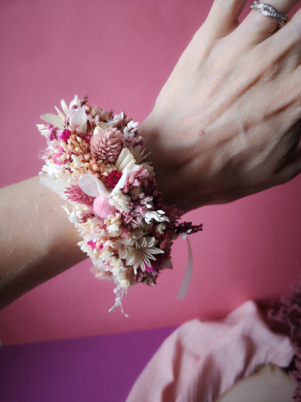 Bracelet en fleurs séchées – Image 2