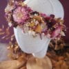 Couronne de tête en fleurs séchées pour mariée, témoins ou invitée : une création 100% fait main, en France par Rose Mai.
