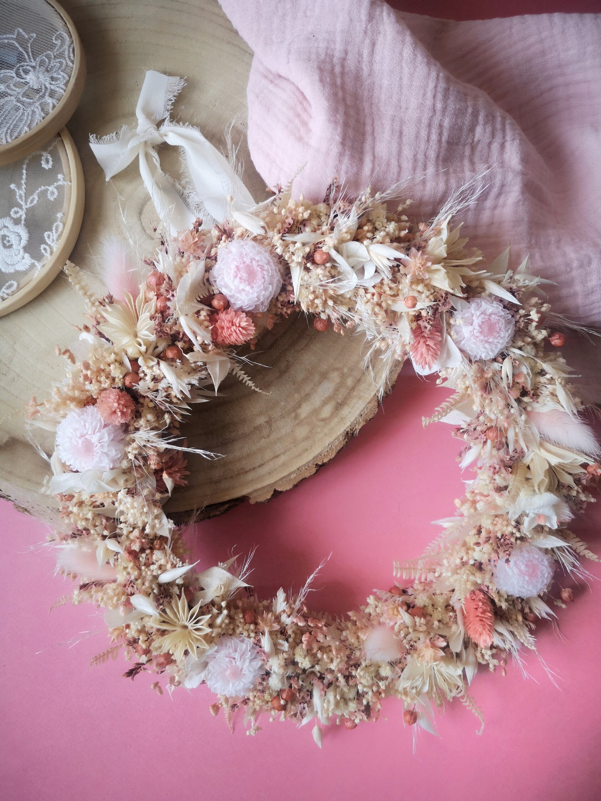 Barrettes bébé fille, couronne de fleurs, bandeaux.. pour Noël et les fêtes