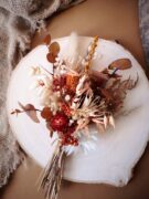 Lot de 8 petits bouquets de fleurs séchées dans des teintes automnales – Image 5