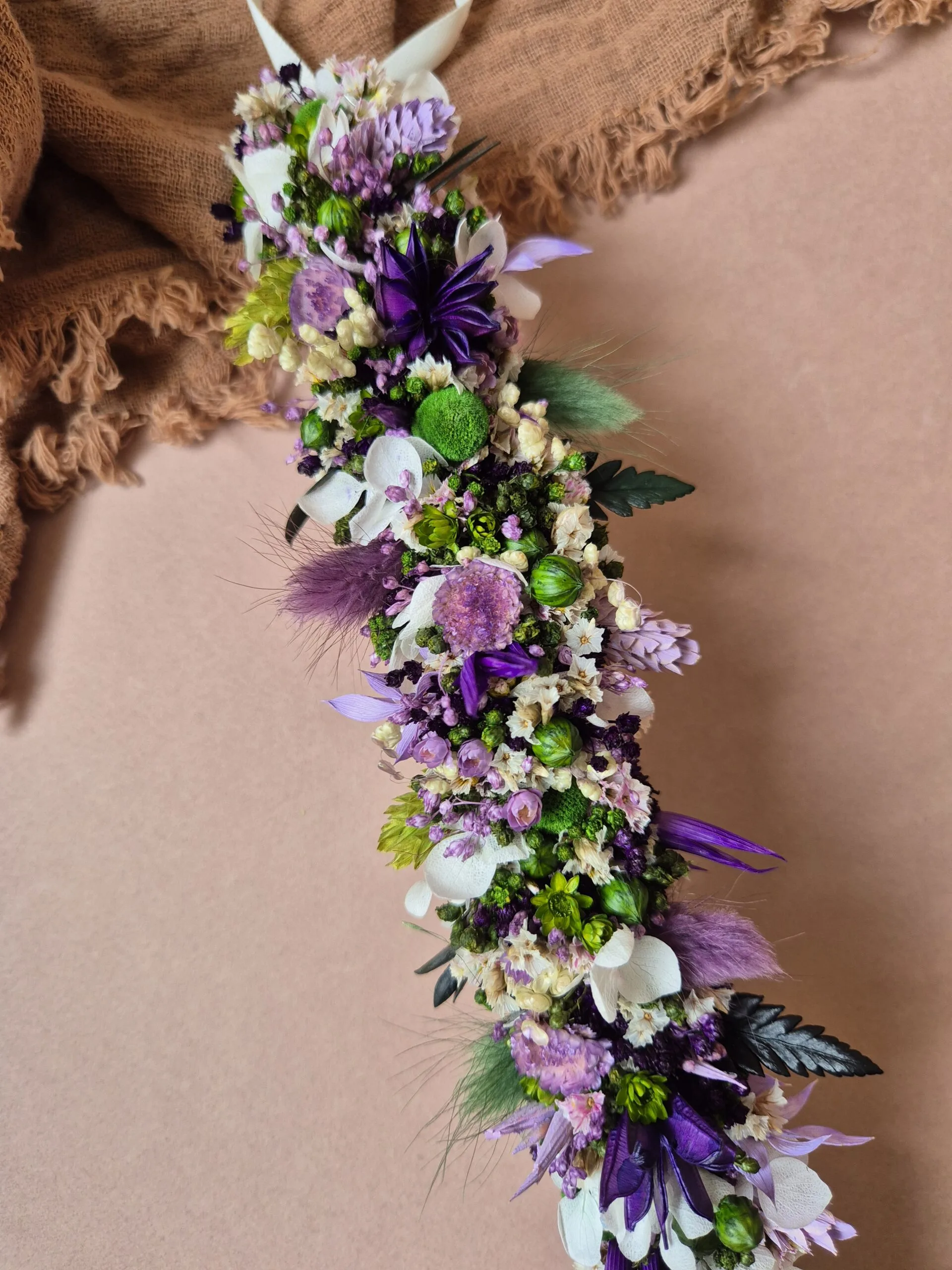 Couronne de tête en fleurs séchées – Image 23